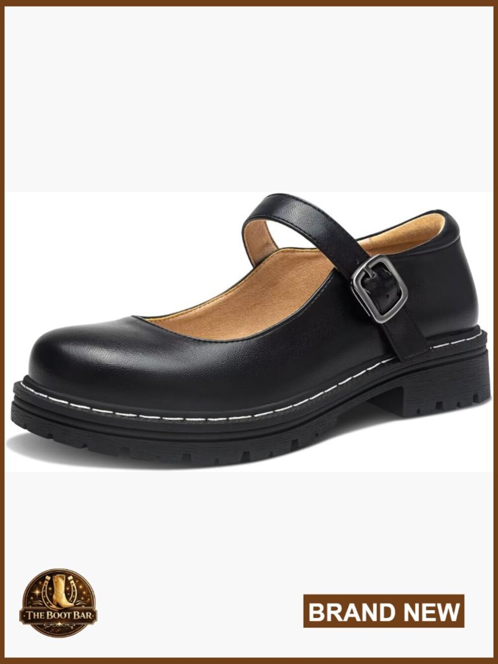 Round Toe Ankle Strap Gothic Oxford Flats - Classic Mary Jane Style